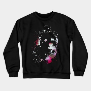 Havanese Bolonka dog, painted with splashes Crewneck Sweatshirt